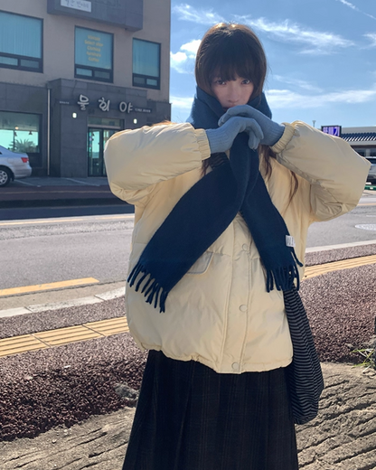 High Neck Button Down Jacket BU0072