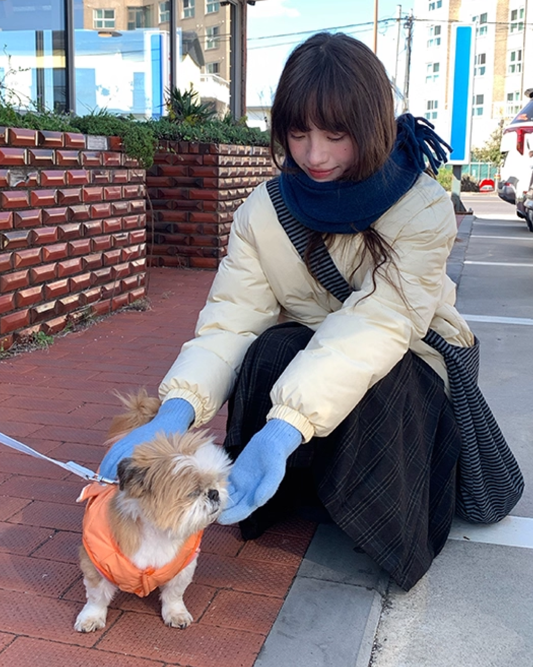 High Neck Button Down Jacket BU0072