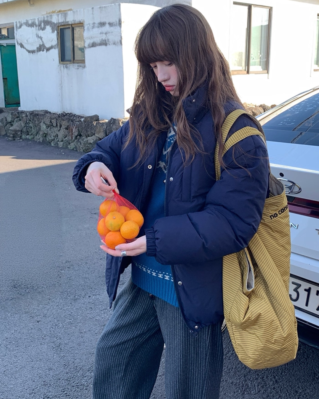 High Neck Button Down Jacket BU0072