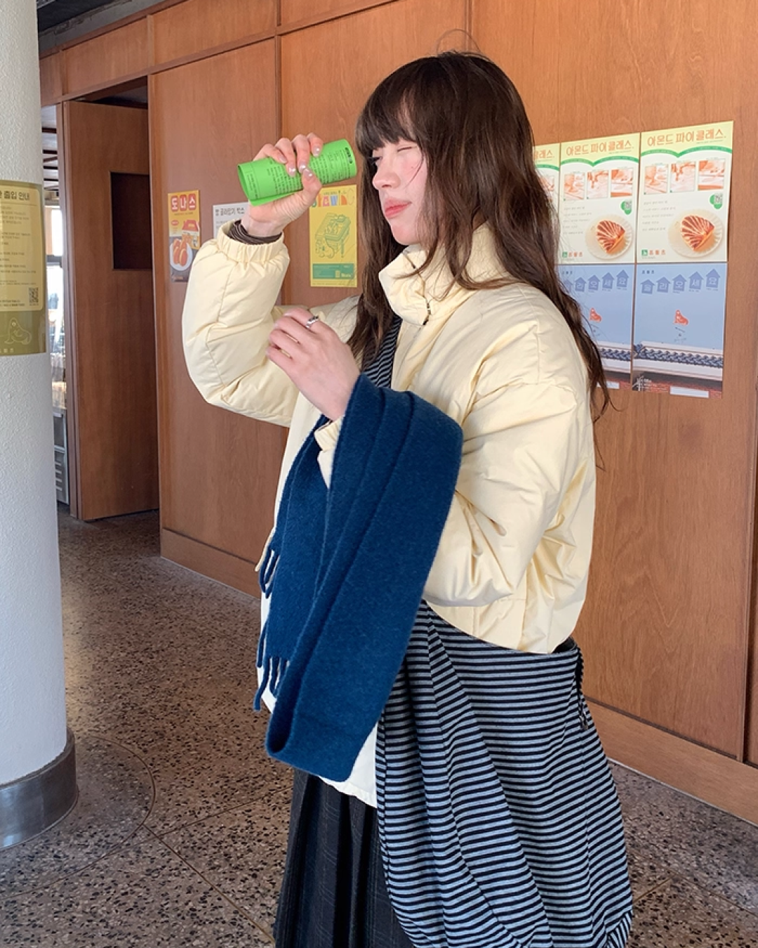 High Neck Button Down Jacket BU0072