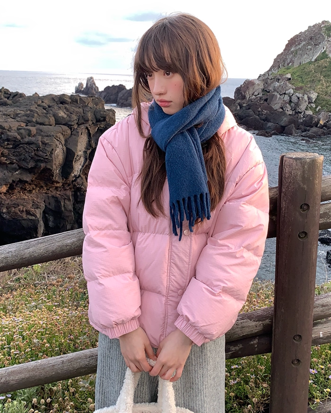 Plaid Pattern Hood Button Down Jacket BU0073