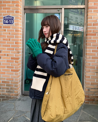 Plaid Pattern Hood Button Down Jacket BU0073
