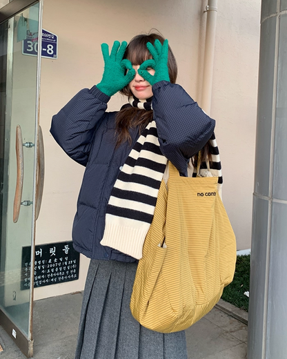 Plaid Pattern Hood Button Down Jacket BU0073