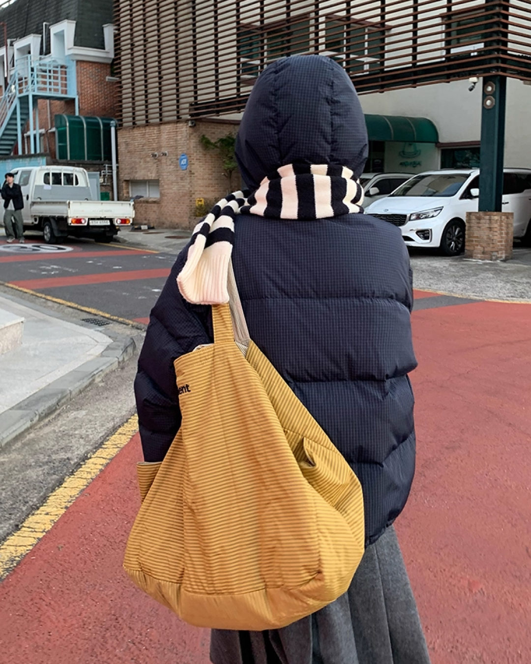 Plaid Pattern Hood Button Down Jacket BU0073