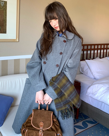 Double-breasted Long Coat BU0074