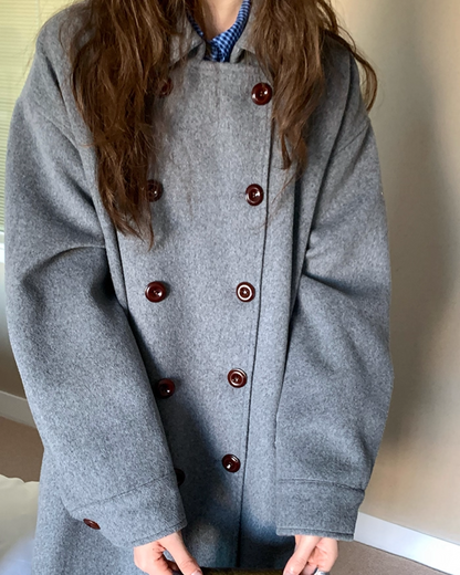 Double-breasted Long Coat BU0074