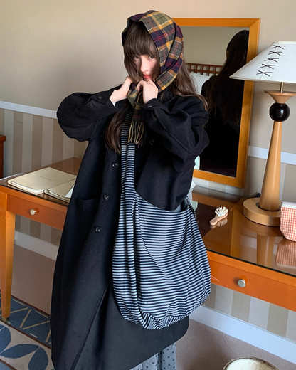 Double-breasted Long Coat BU0074