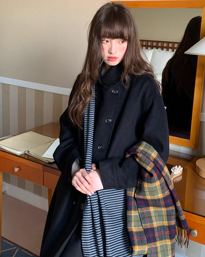 Double-breasted Long Coat BU0074