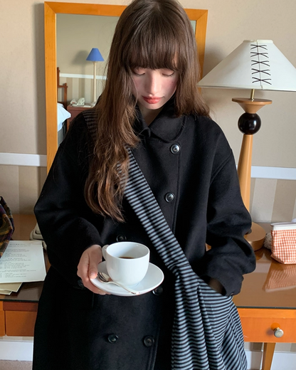 Double-breasted Long Coat BU0074