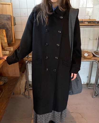 Double-breasted Long Coat BU0074