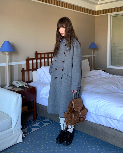 Double-breasted Long Coat BU0074