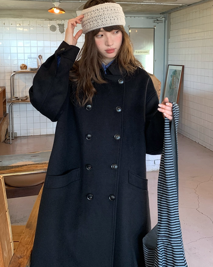 Double-breasted Long Coat BU0074