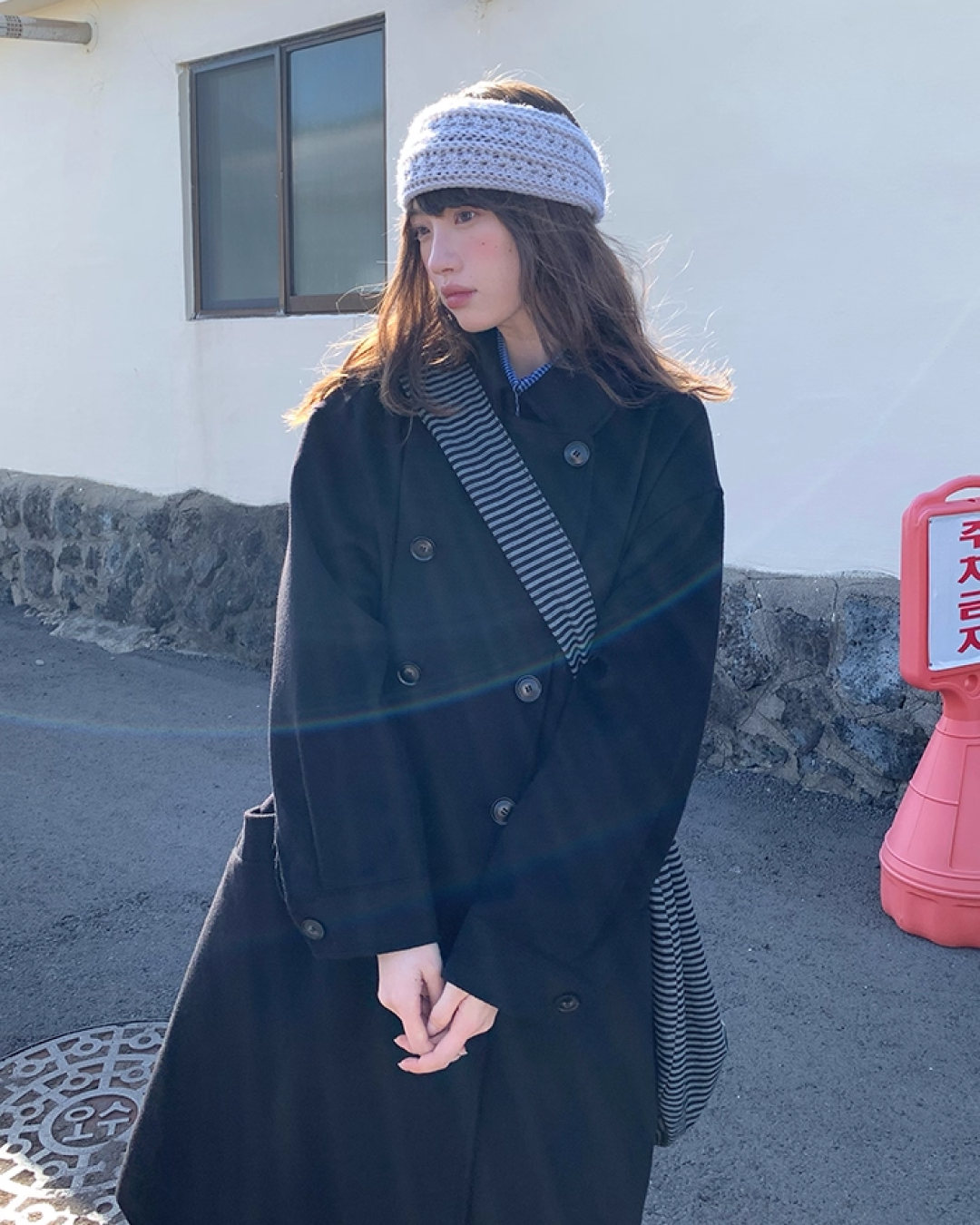 Double-breasted Long Coat BU0074