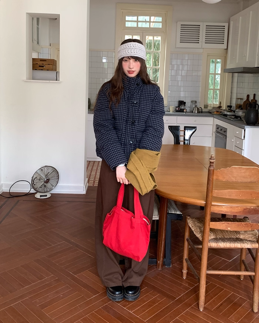 Retro Check Padded Jacket BU0075