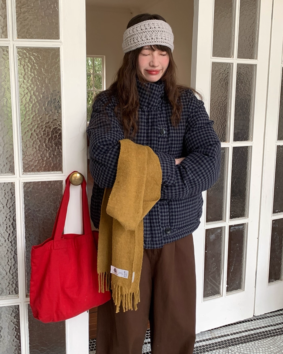 Retro Check Padded Jacket BU0075