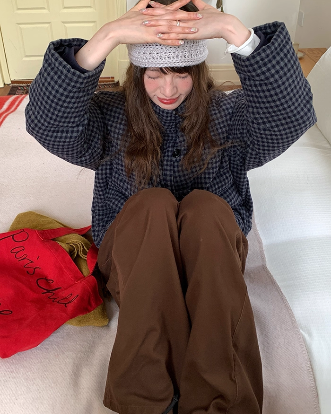 Retro Check Padded Jacket BU0075