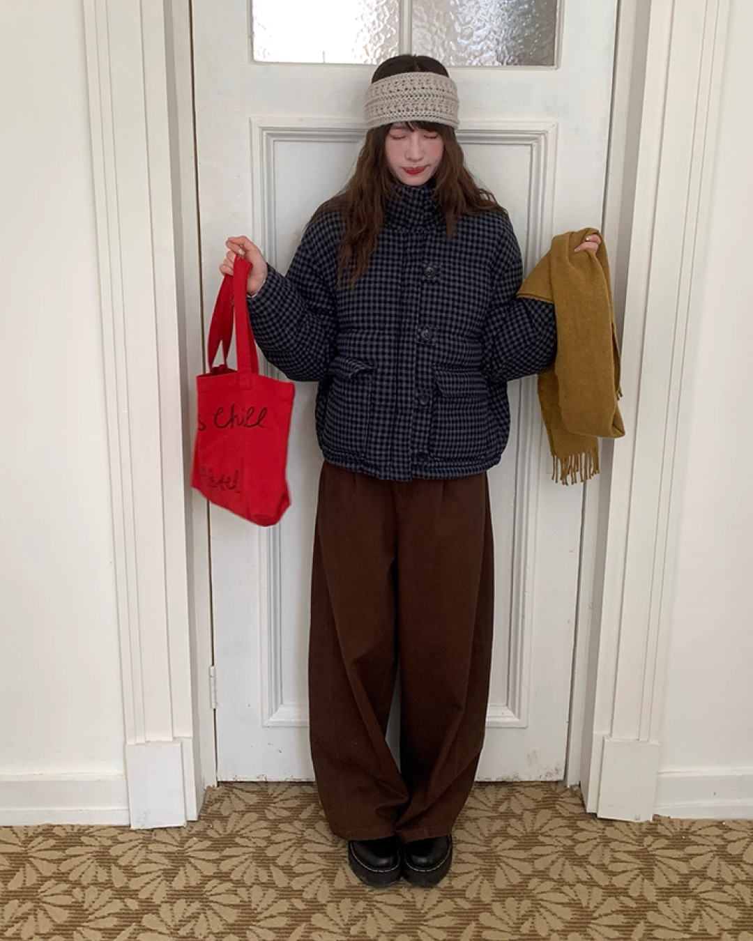 Retro Check Padded Jacket BU0075