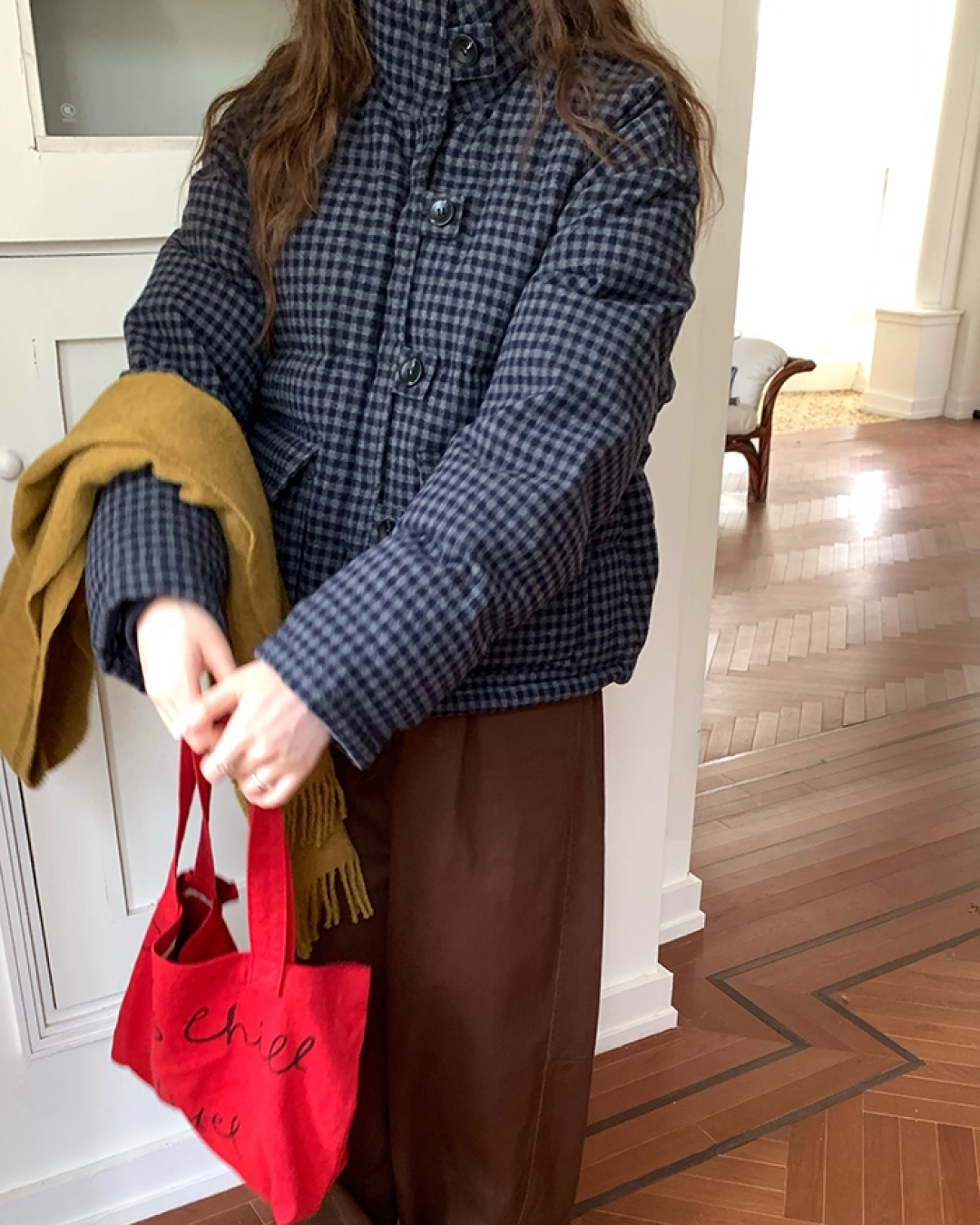 Retro Check Padded Jacket BU0075