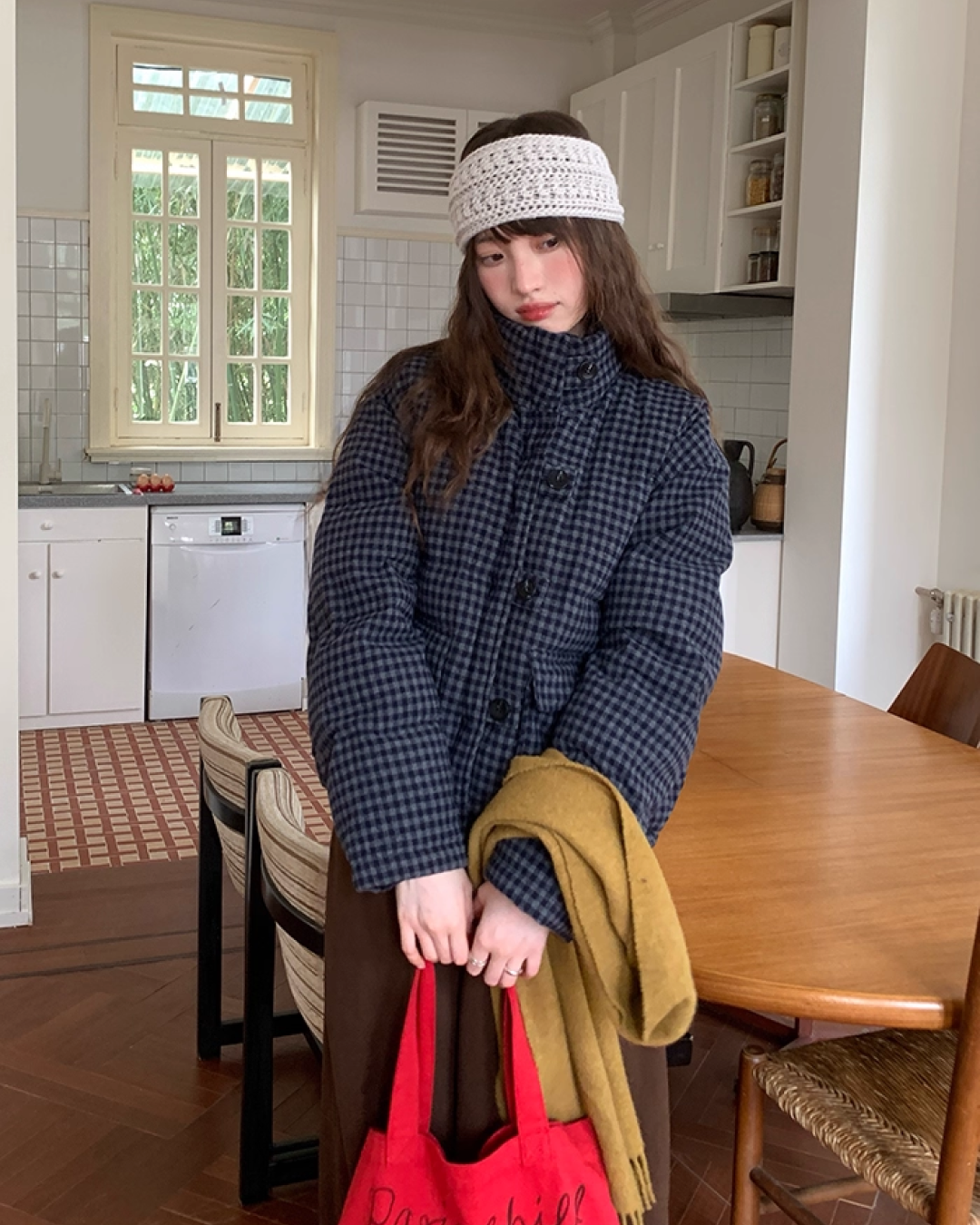 Retro Check Padded Jacket BU0075