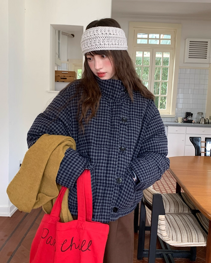 Retro Check Padded Jacket BU0075