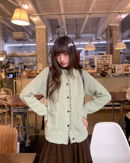 String Design Knit Cardigan BU0077