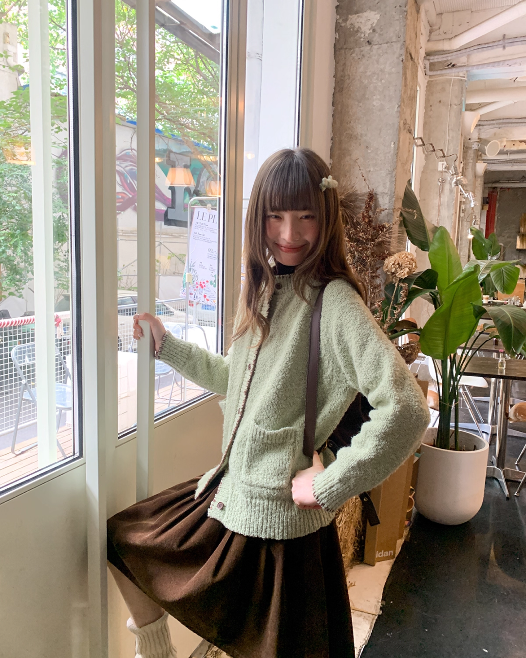 String Design Knit Cardigan BU0077