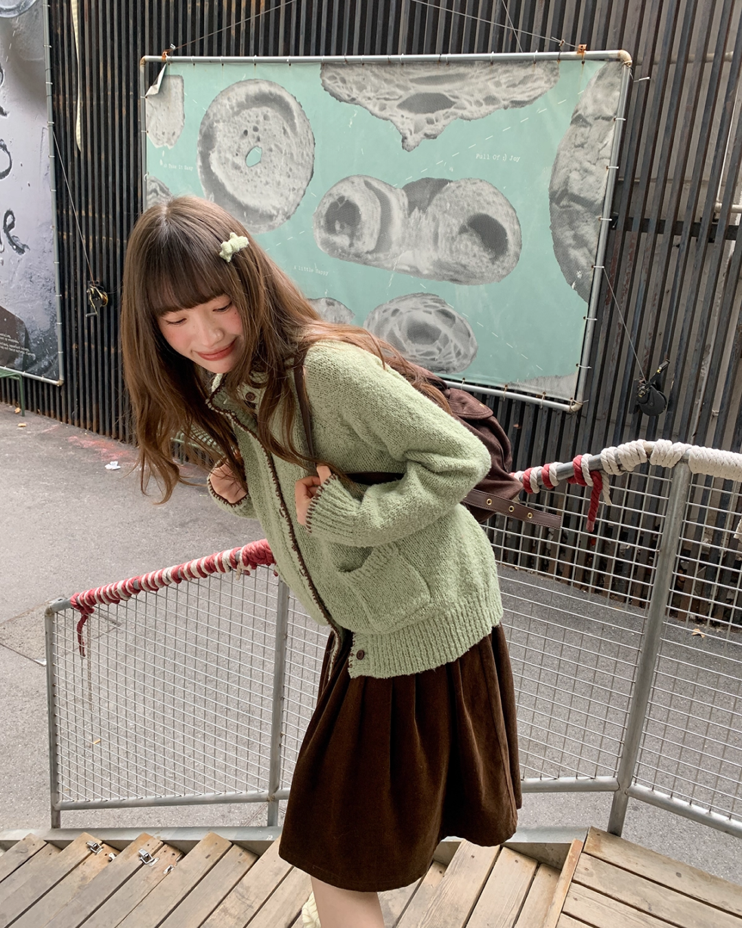 String Design Knit Cardigan BU0077