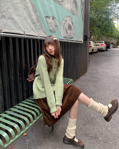 String Design Knit Cardigan BU0077