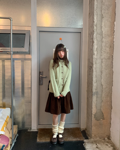 String Design Knit Cardigan BU0077