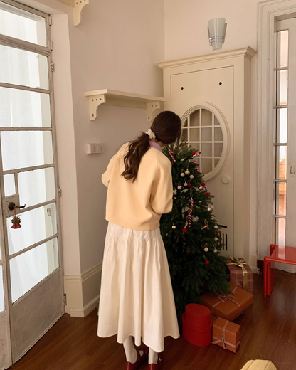 Bicolor Knit Cardigan BU0078