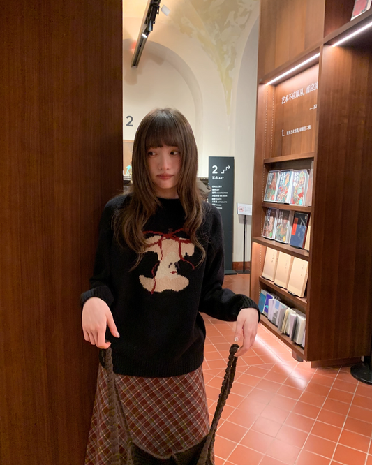 Ribbon Apple Knit  BU0081