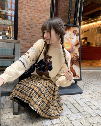 Bear Pattern Knit BU0082