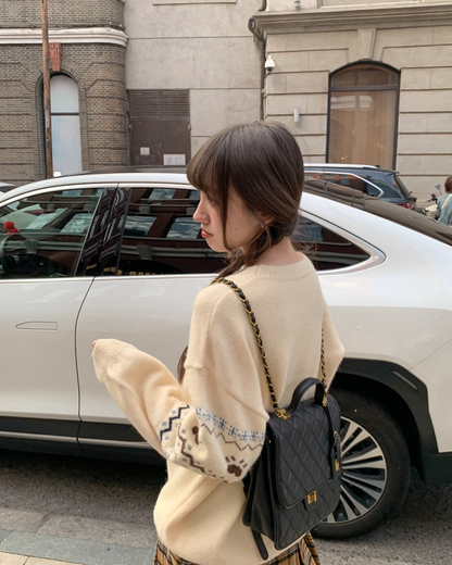 Bear Pattern Knit BU0082