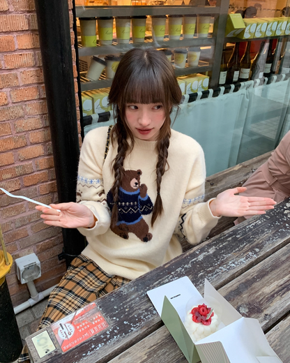 Bear Pattern Knit BU0082