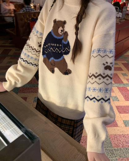 Bear Pattern Knit BU0082