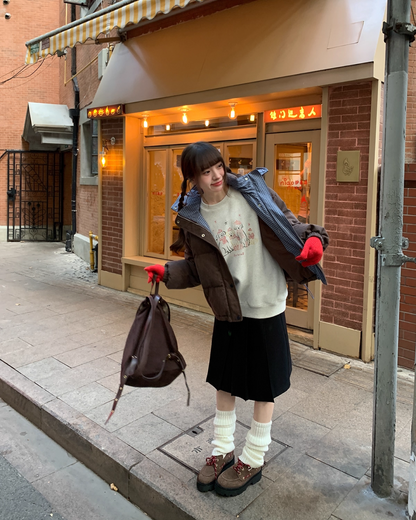 Dog Print Sweatshirt BU0083