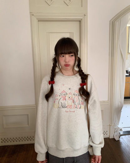 Dog Print Sweatshirt BU0083