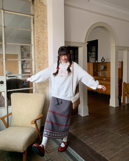 Dog Print Sweatshirt BU0083