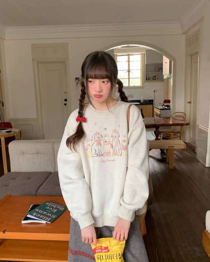 Dog Print Sweatshirt BU0083