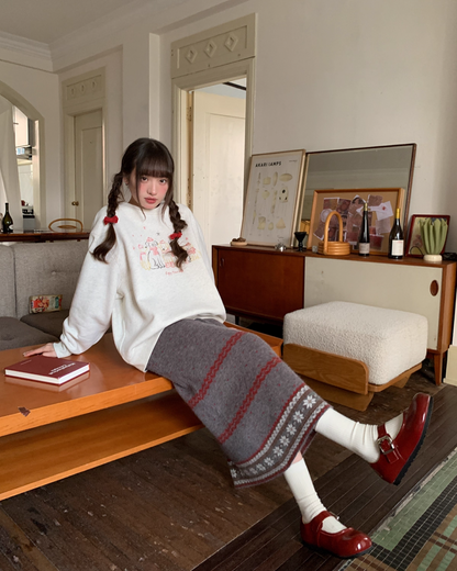 Dog Print Sweatshirt BU0083