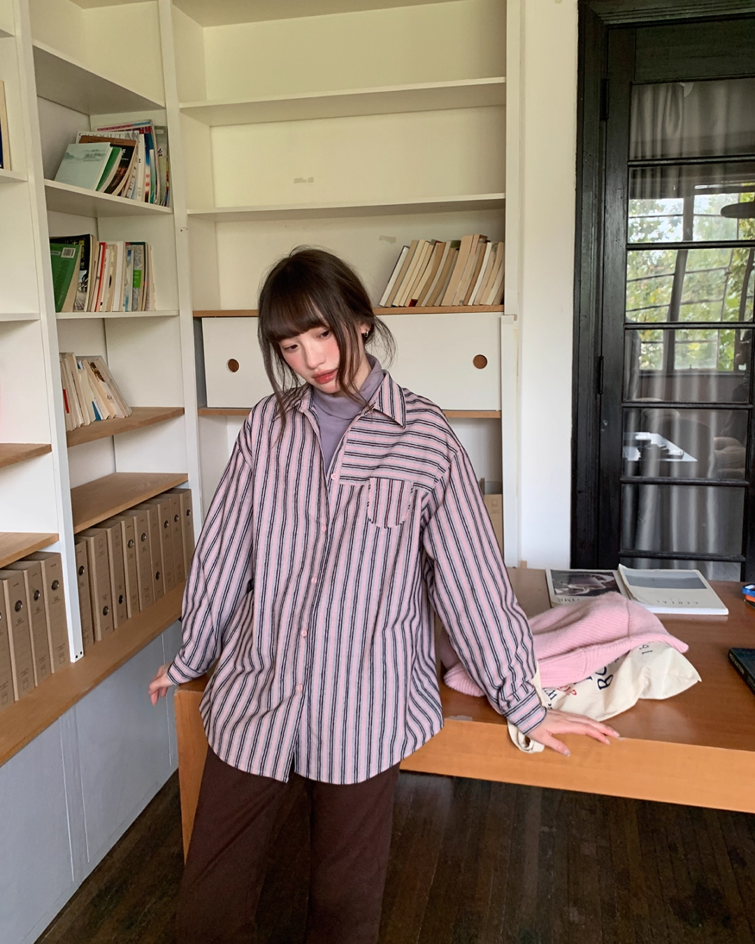 Color Stripe Shirt BU0085