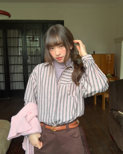 Color Stripe Shirt BU0085