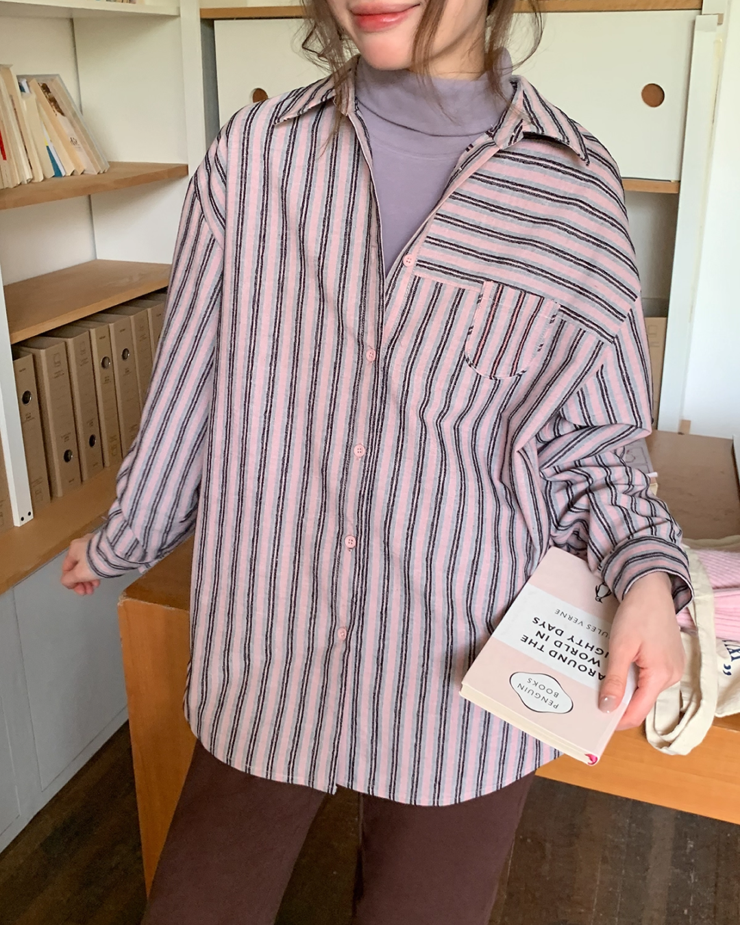 Color Stripe Shirt BU0085