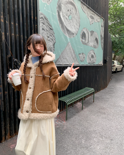 Button Boa Hood Jaqcket BU0086