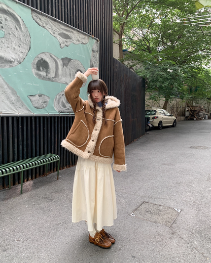 Button Boa Hood Jaqcket BU0086