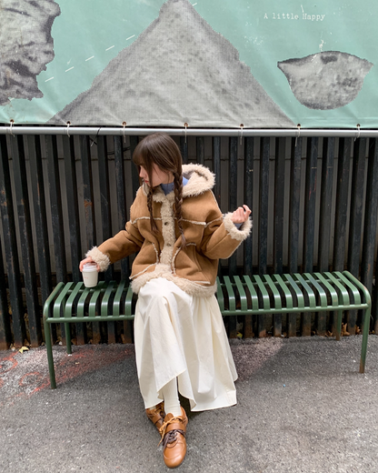 Button Boa Hood Jaqcket BU0086