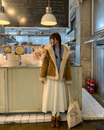 Button Boa Hood Jaqcket BU0086