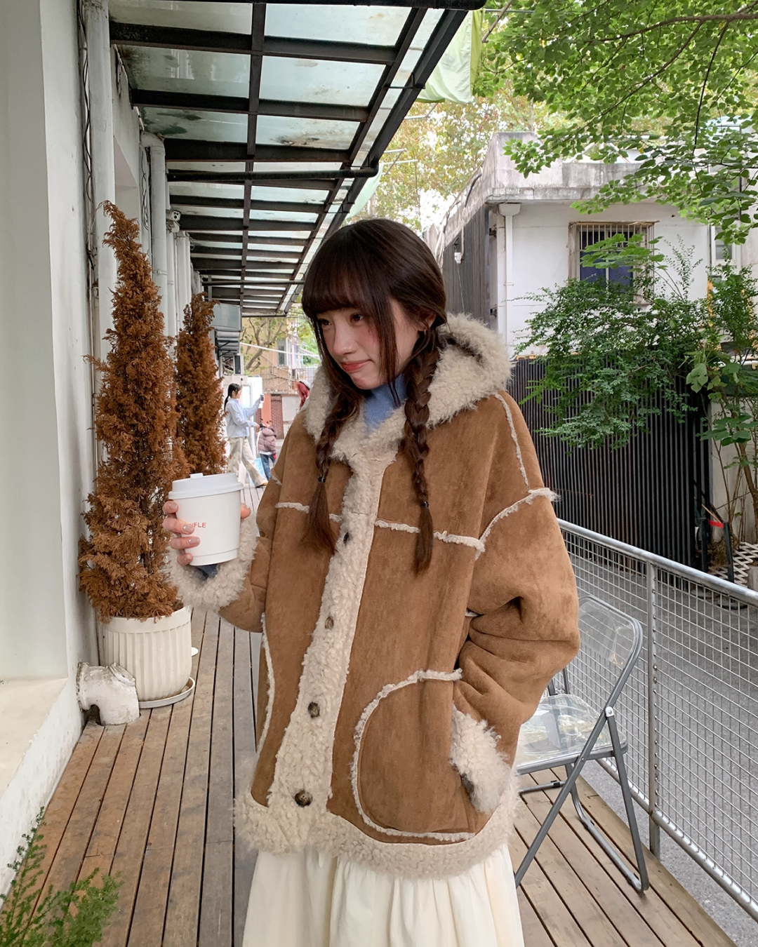 Button Boa Hood Jaqcket BU0086