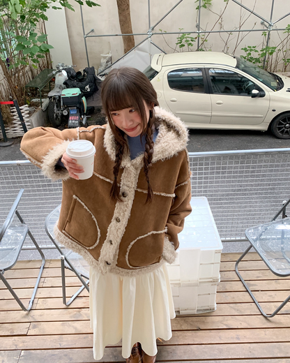 Button Boa Hood Jaqcket BU0086