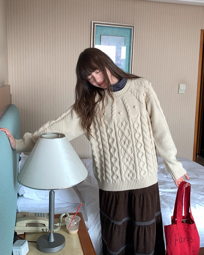 Pullover Cable Knit BU0087